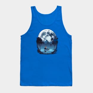 Night Moon Design Tank Top